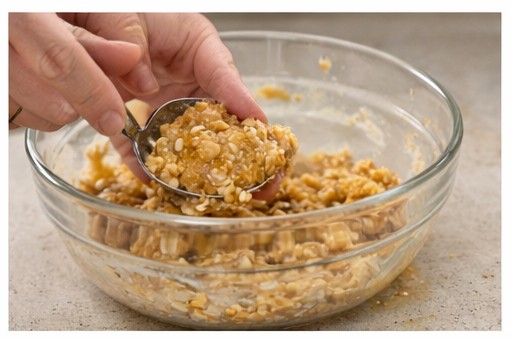 Rolling pumpkin oat dog treats